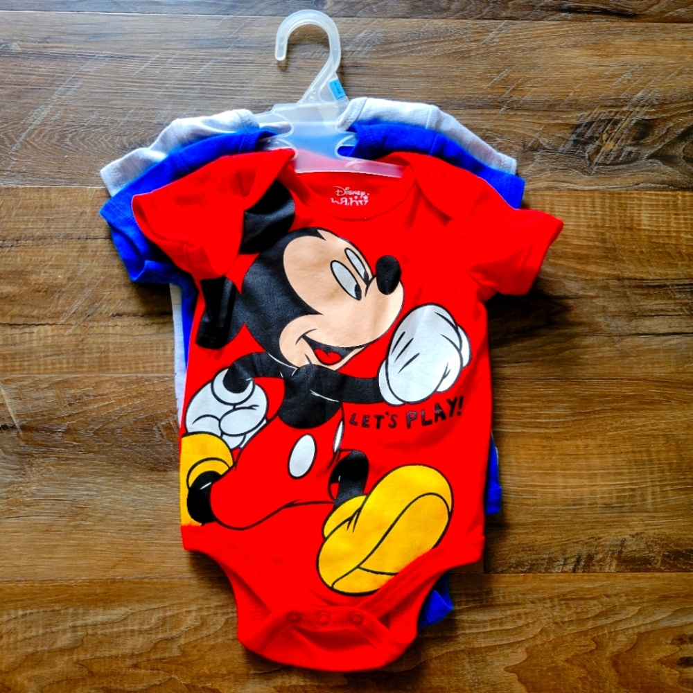 3 Disney onsies